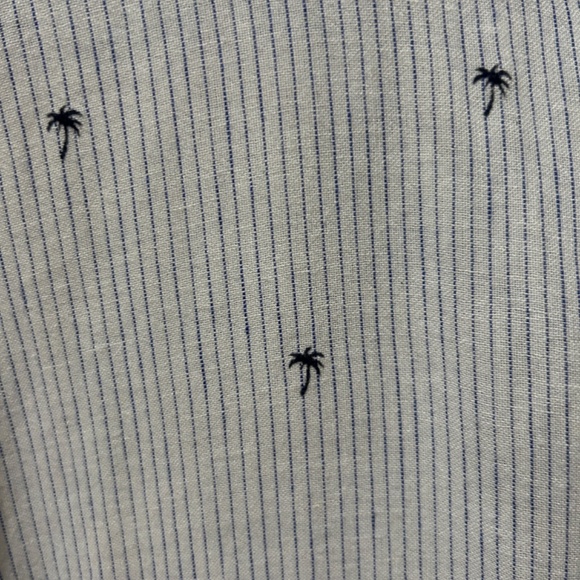 Women's Rails Charlie Mini Palms Royal Blue Stripe Shirt - XS - Picture 7 of 11